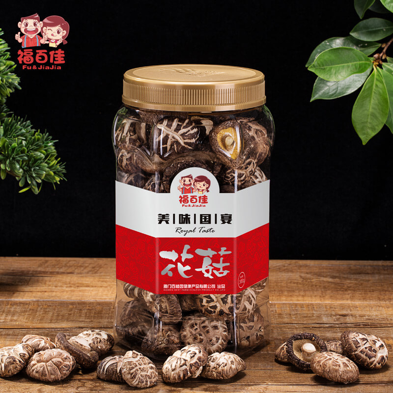 【福百佳】花菇  东北蘑菇 大花菇干货300g剪脚 椴木香菇土特产包邮