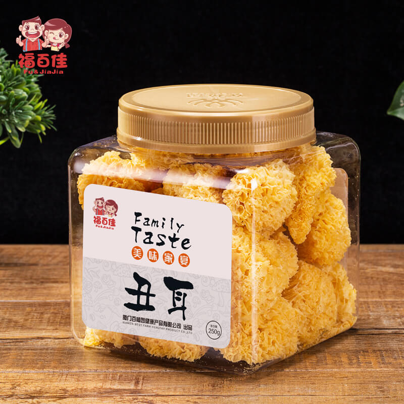 【福百佳】古田银耳 丑耳干货白木耳新鲜雪耳莲子羹糯正宗无硫250g/瓶助农扶贫
