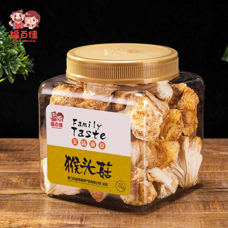 【福百佳】猴头菇 福建特产猴头蘑菇 猴头菇粉 养胃粉 菌菇干货170g/罐
