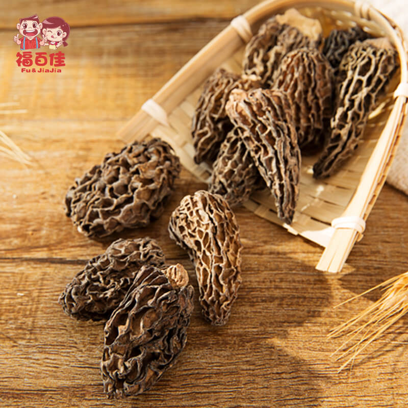 【福百佳】羊肚菌 云南特产菌 野生菌 50g羊肚菌剪柄 羊肚菌菌种
