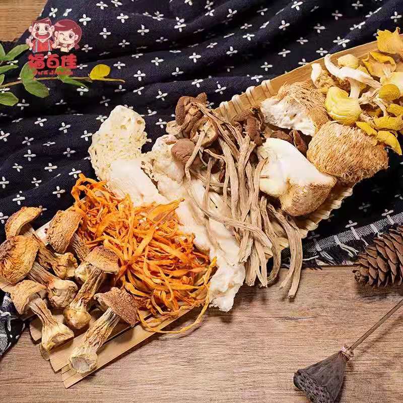 【百植园】菌菇组合包 煲汤进补食材包  