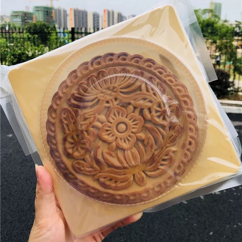 【中秋月饼】娜娜温妮芋泥麻薯咸蛋黄团圆大月饼 500g礼盒装